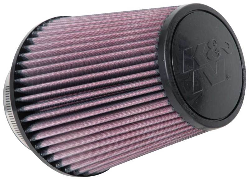 K&N Universal Clamp-On Air Filter 4in FLG / 6-1/2in B / 4-1/2in T / 7in H - RU-1032 for 1988-1995 Chevrolet C1500 - front vie