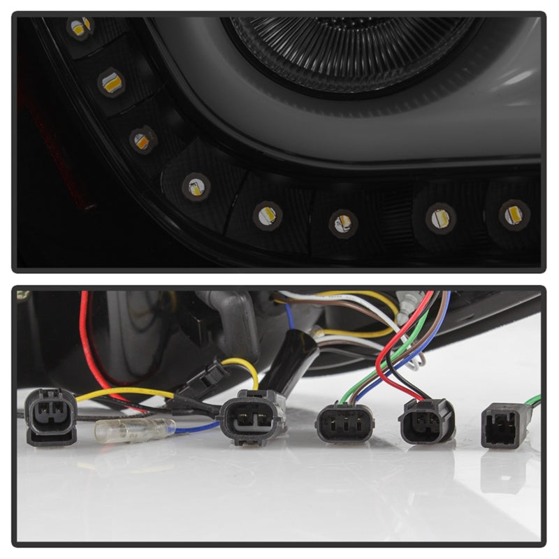 Spyder 16-18 Honda Civic 4 Door Light Bar LED Tail Lights - Black Smoke (ALT-YD-HC164D-LB-BSM) - 5086440