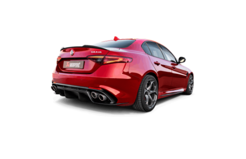 Akrapovic 17-19 Alfa Romeo Giulia Quadrifoglio Evolution Line Cat Back (Titanium) - S-AR/TI/1H