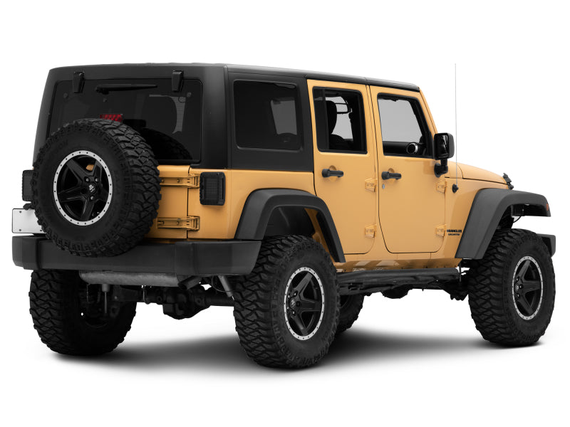 Raxiom 07-18 Jeep Wrangler JK LED Tail Lights- Black Housing (Smoked Lens) - J115435
