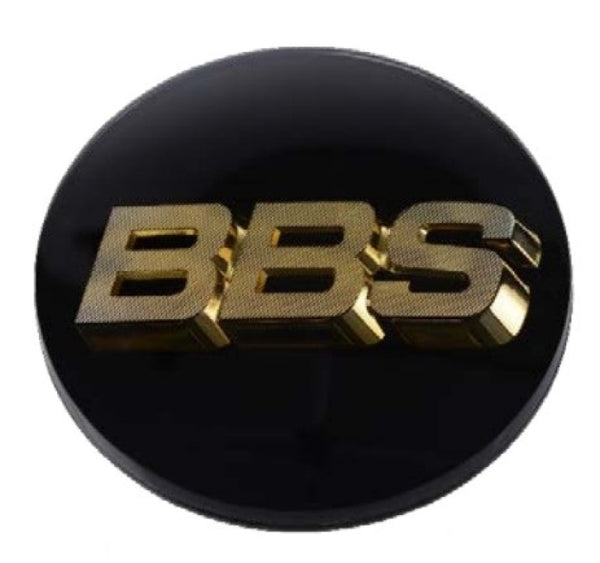 BBS Center Cap 70.6mm Black/Gold (4-tab) (56.24.120) - 56.24.119 by BBS