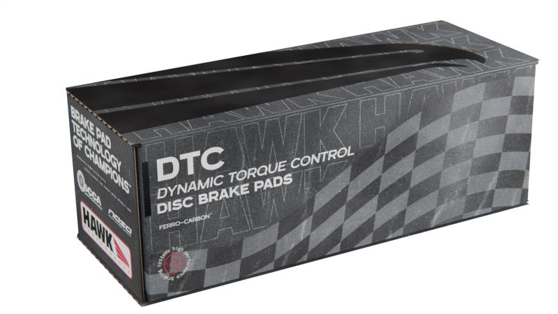 Hawk DTC-70 Race Rear Brake Pads HB194U.570 for 2004-2015 Cadillac CTS - package contents