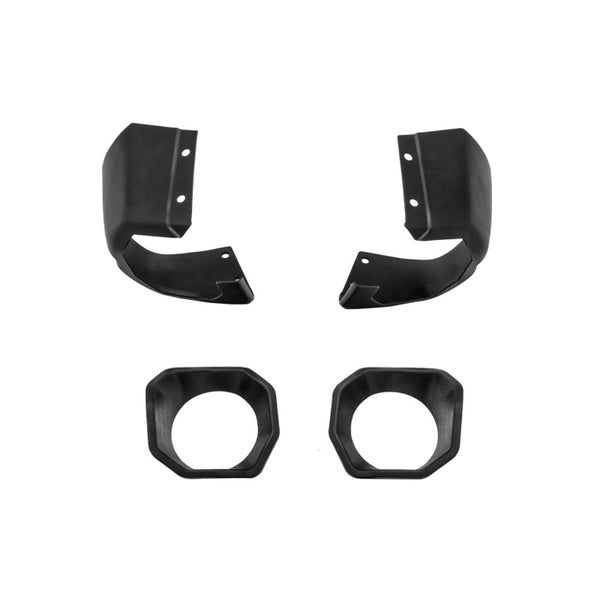Rugged Ridge Jeep 19-22 Wrangler JL/20-22 Gladiator Venator Front Bumper Stubby Ends - Black - 11549.64 for 2018-2026 Jeep Wr