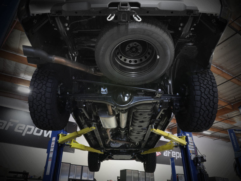 aFe 22+ Toyota Tundra V6-3.5L (tt) Vulcan Series 2.5in to 3in 304 SS Cat-Back Exhaust w/ Black Tip - 49-36061-B