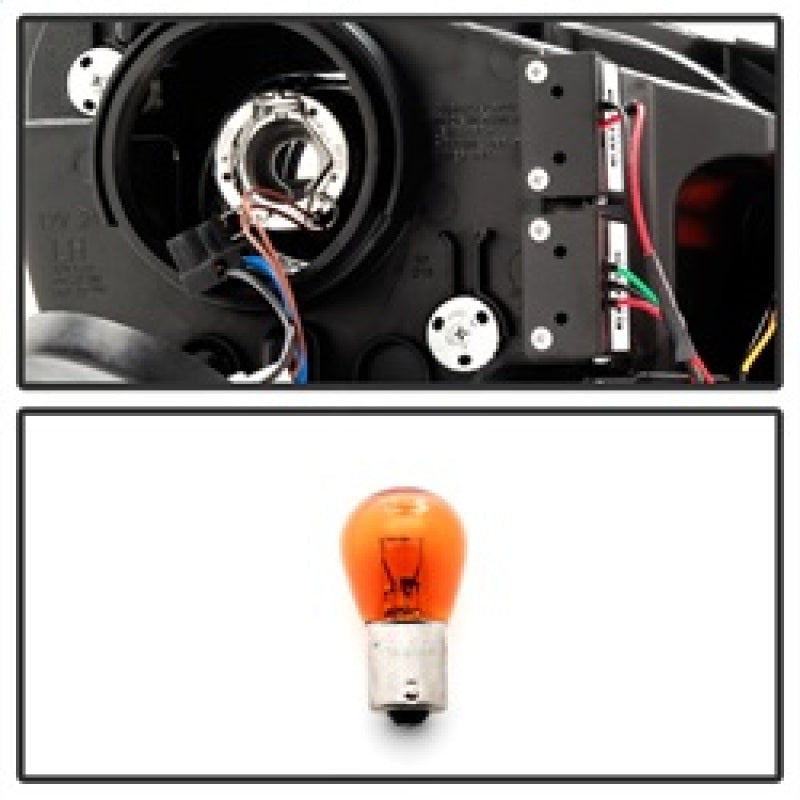 Spyder Volkswagen Golf / GTI 10-13 Version 3 Projector Headlights - Black PRO-YD-VG10V3R-DRL-BK - 5082046