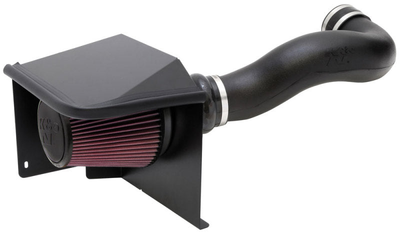 K&N 07 Chevy/GMC/Cadillac V8-4.8/5.3/6.0/6.2L Performance Intake Kit - 57-3058 for 2007-2008 Cadillac Escalade - angle view