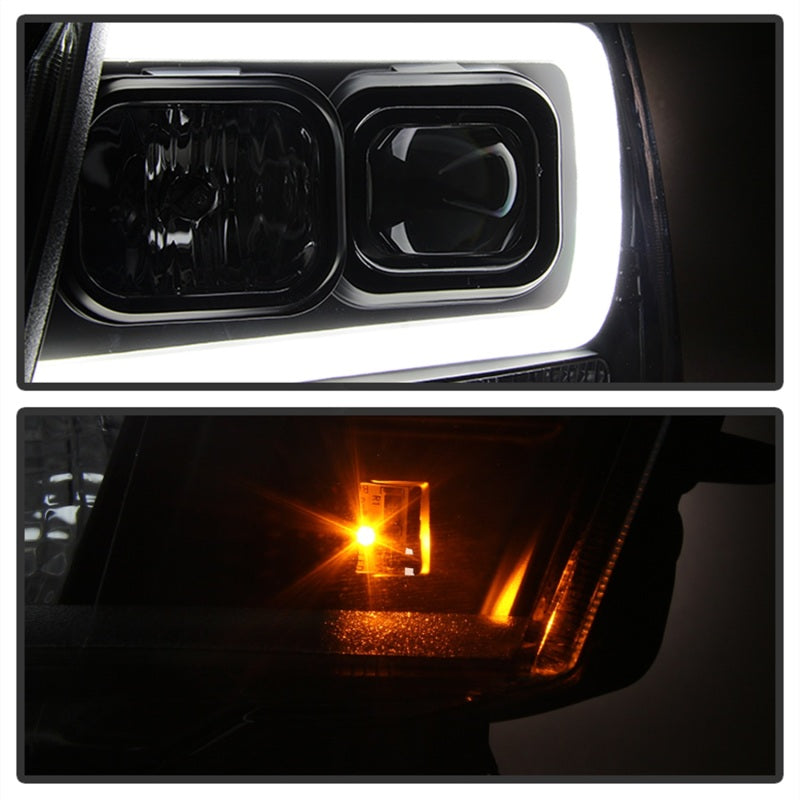 Spyder 07-14 Chevy Suburban/1500/2500/Tahoe V2 Projector Headlights Blk PRO-YD-CSUB07V2-DRL-BK - 5082565