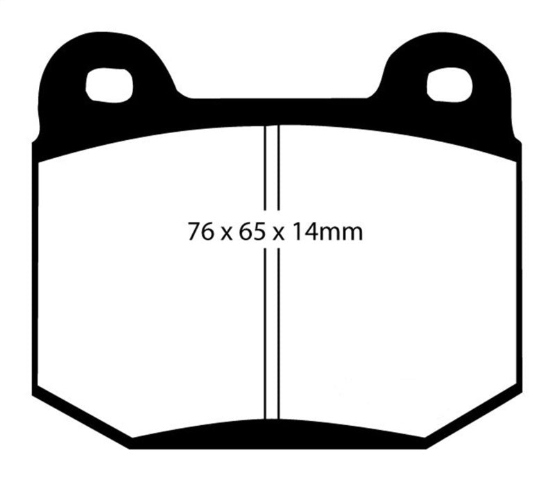 EBC 03-04 Infiniti G35 3.5 / 06+ WRX STi (Manual) (Brembo) Yellowstuff Rear Brake Pads - DP41537R