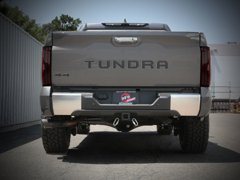 aFe 22+ Toyota Tundra V6-3.5L (tt) Vulcan Series 2.5in to 3in 304 SS Cat-Back Exhaust w/ Black Tip - 49-36061-B