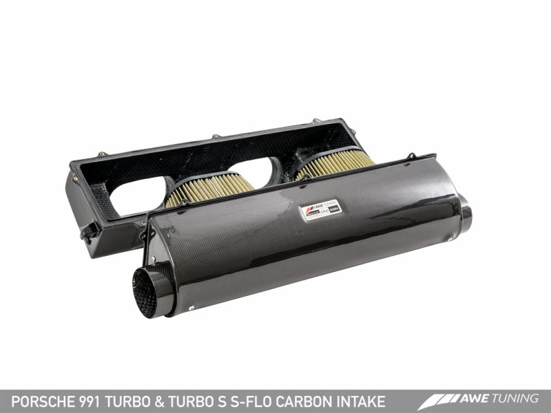 AWE Tuning Porsche 991 (991.2) Turbo and Turbo S S-FLO Carbon Intake - 2660-13040