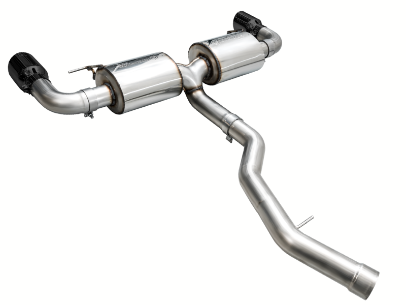 AWE 19-23 BMW 330i / 21-23 BMW 430i Base G2X Touring Axle Back Exhaust - Diamond Black - 3015-33429