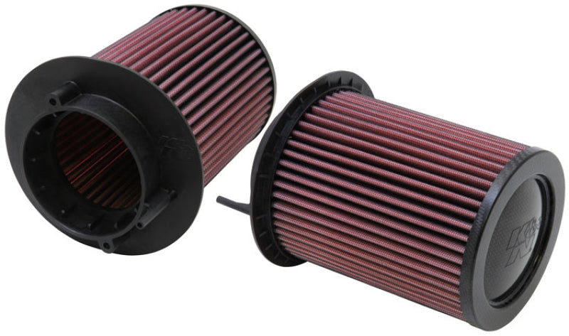 K&N Replacement Air Filter for 08-13 Audi R8 4.2L V8 - E-0668 for 2008-2015 Audi R8 - angle view