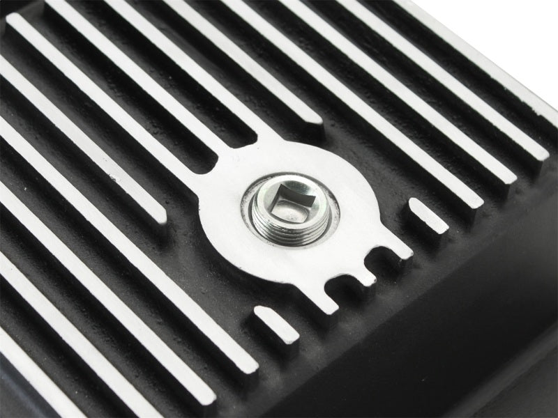 aFe Power Transmission Pan Black Machined 09-14 Ford 6R80 F-150 Trucks - 46-70172