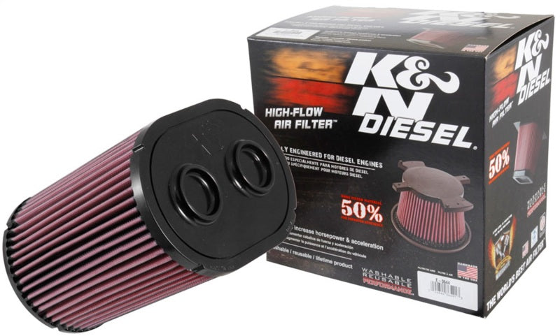 K&N 2017 Ford F250 Super Duty V8-6.7L DSL Replacement Drop In Air Filter - E-0644