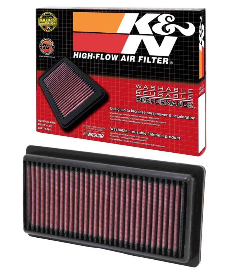 K&N Replacement Panel Air Filter 12-14 Nissan Versa 1.6L 1.031in H x 9.125in OS L x 4in OS W - 33-2479