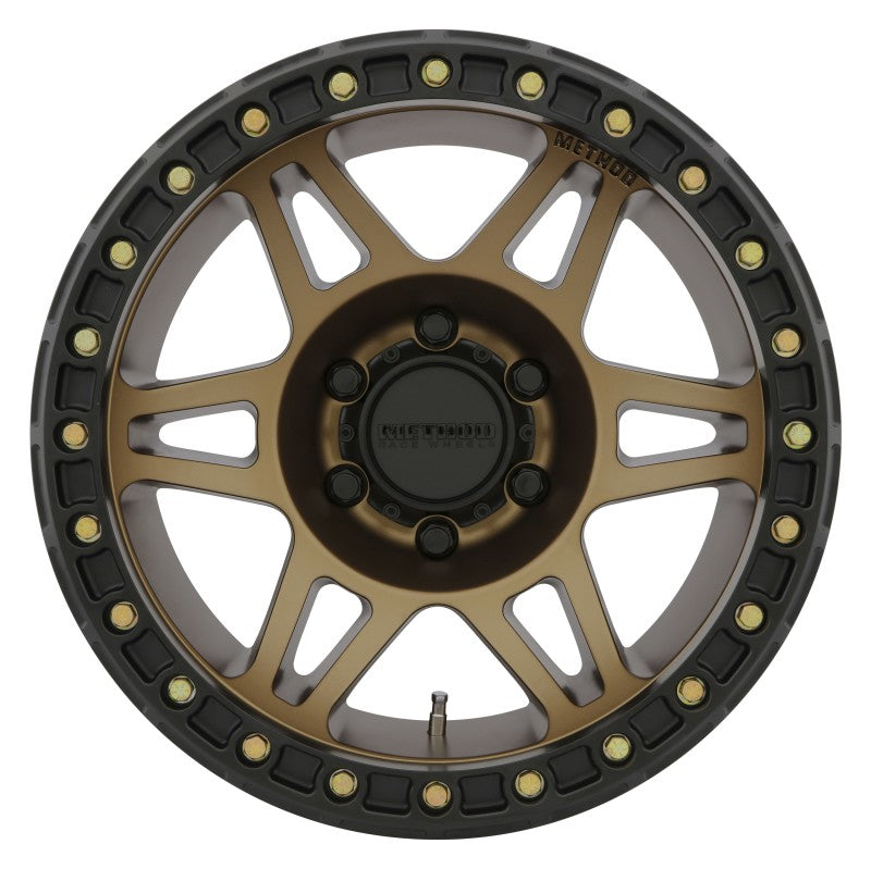 Method MR106 Beadlock 17x9 -44mm Offset 5x5 71.5mm CB Method Bronze w/BH-H24125 Wheel - MR10679050944B