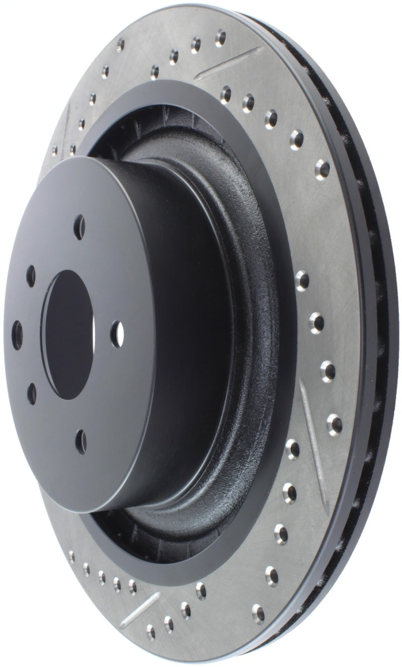 StopTech Infiniti G37 / Nissan 370Z SportStop Slotted &amp; Drilled Rear Right Rotor - 127.42101R