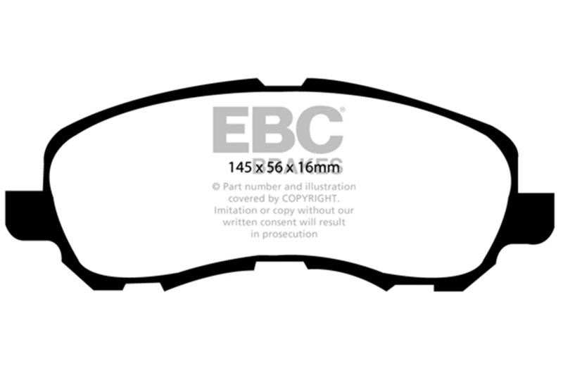 EBC 11-14 Chrysler 200 2.4 Yellowstuff Front Brake Pads - DP41614R