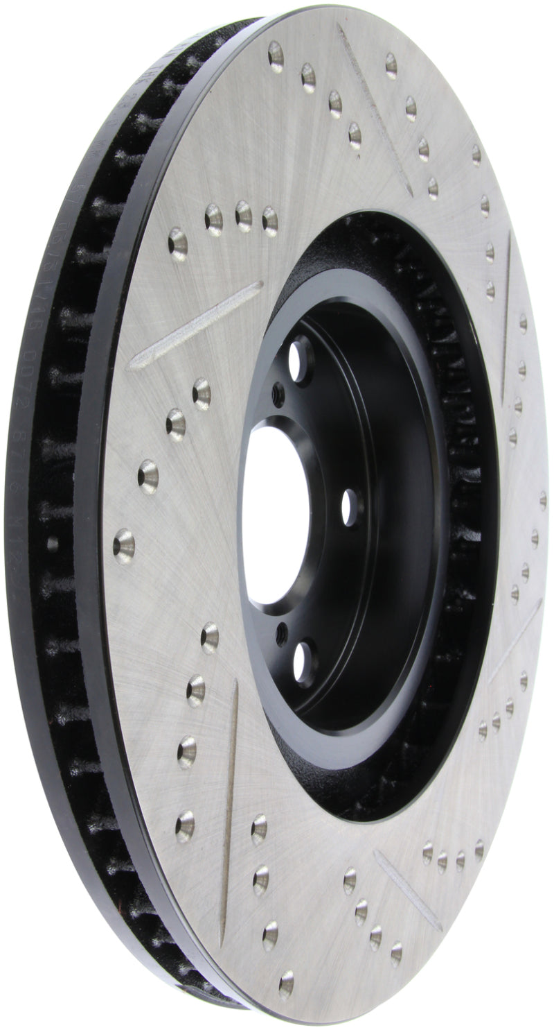 StopTech 5/93-98 Toyota Supra Turbo Right Front Slotted &amp; Drilled Rotor - 127.44104R