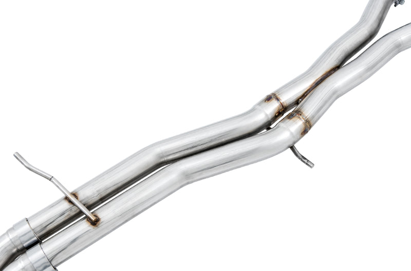 AWE Tuning Audi B9 S4 Track Edition Exhaust - Non-Resonated (Black 102mm Tips) - 3010-43048