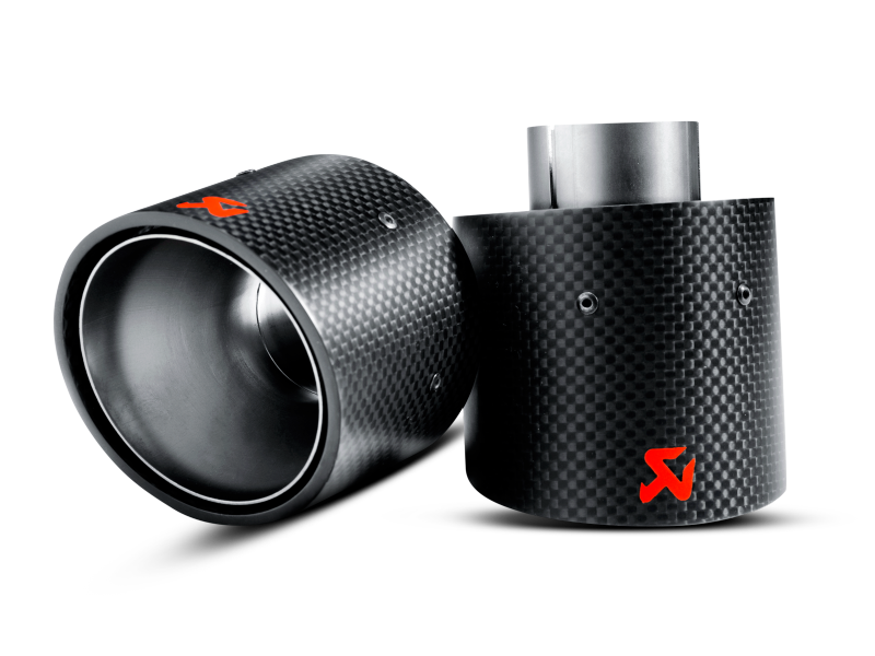 Akrapovic 07-14 MINI Cooper S (R56) / Cooper S Cabrio (R57) Tail Pipe Set (Carbon) - TP-MINR56/57-CA