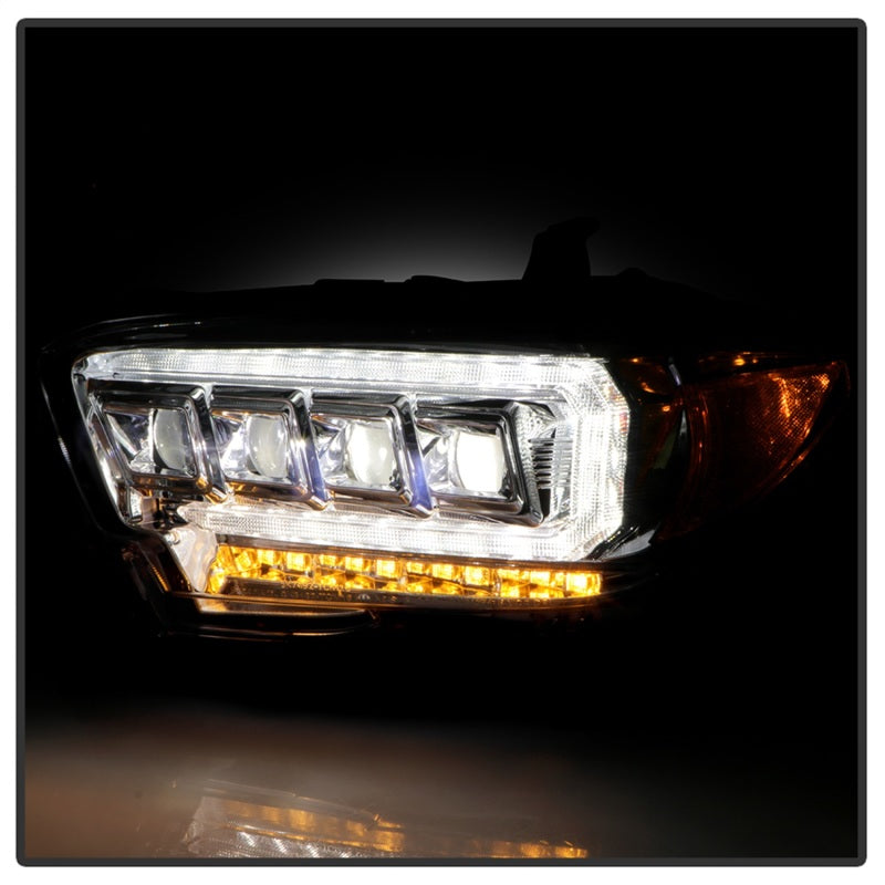 Spyder 16-20 Toyota Tacoma LED Model Only High-Power LED Headlights - Chrome PRO-YD-TT16LEDAP-C - 5088383