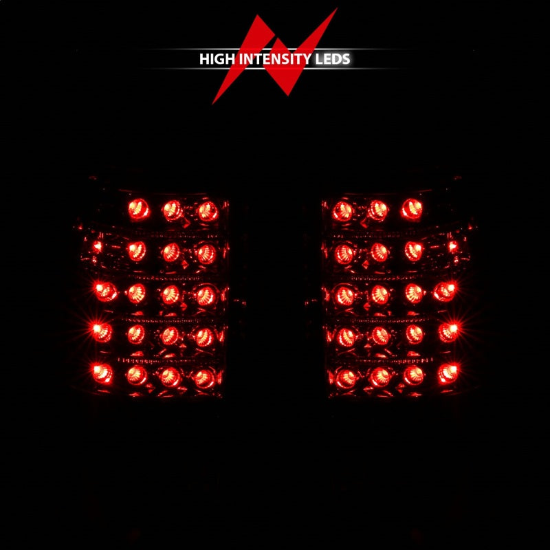 ANZO 1999-2007 Chevrolet Silverado 1500 LED Taillights Red/Clear - 311010