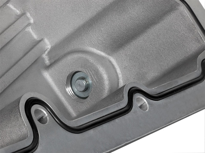 AFE Pro Series Engine Oil Pan Black w/Machined Fins; 11-16 Ford Powerstroke V8-6.7L (td) - 46-70322