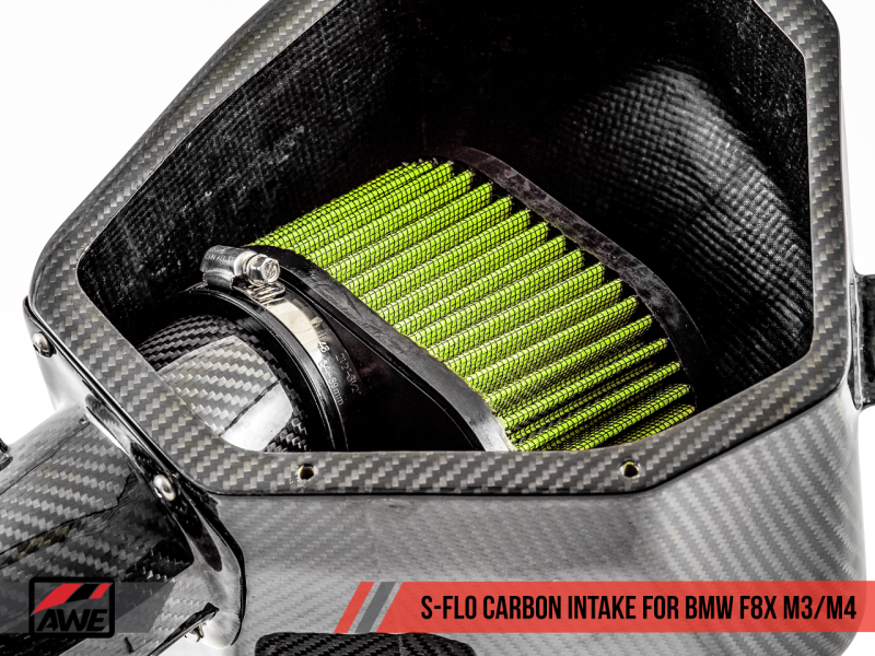 AWE Tuning BMW F8x M3/M4 S-FLO Carbon Intake - 2660-13038
