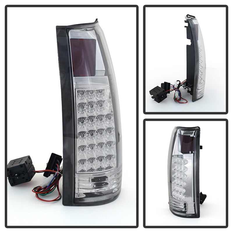 Xtune Yukon Denali 99-00 LED Tail Lights Chrome ALT-JH-CCK88-LED-C - 9022432