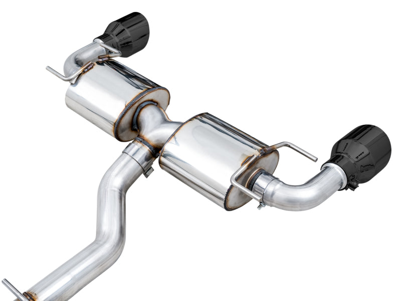 AWE Subaru BRZ/ Toyota GR86/ Toyota 86 Touring Edition Cat-Back Exhaust- Diamond Black Tips - 3015-33486