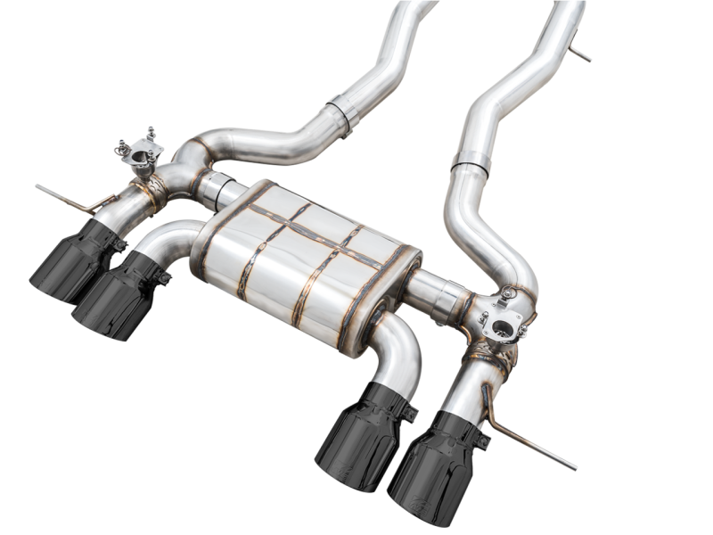 AWE SwitchPath Catback Exhaust for BMW G8X M3/M4 - Diamond Black Tips - 3025-42480