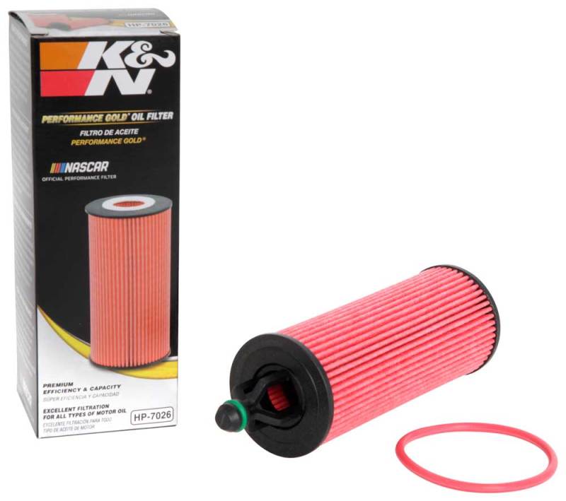 K&N Performance Oil Filter for 14-17 Dodge Durango 3.6L / 14-17 Jeep Grand Cherokee 3.6L - HP-7026 for 2014-2026 Dodge Durang