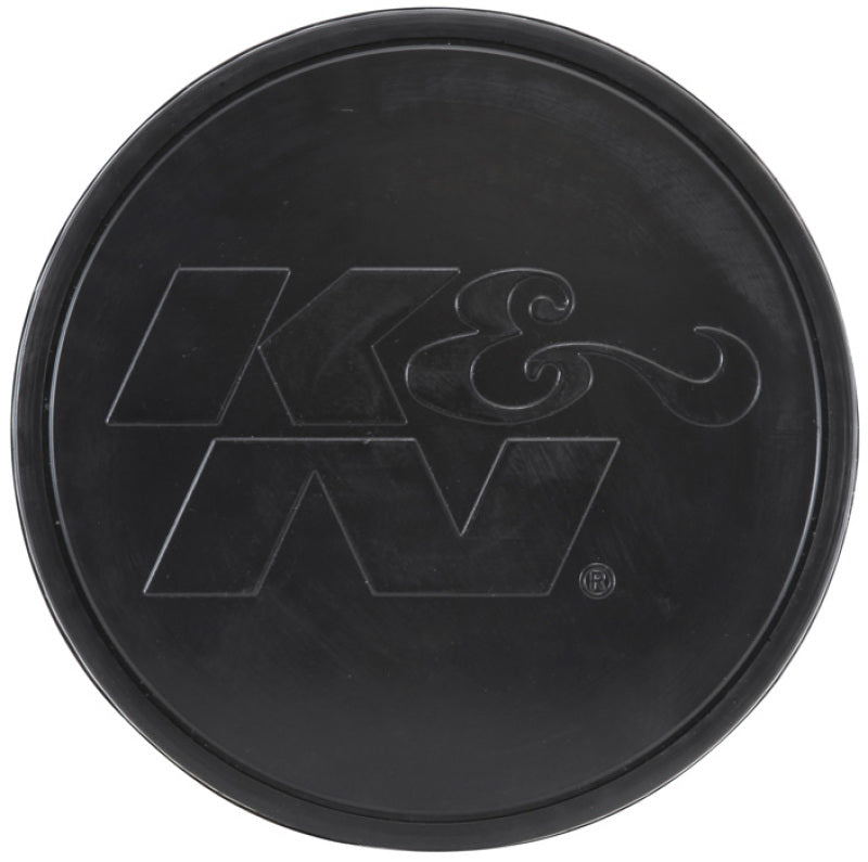 K&N Universal Rubber Filter-Round Tapered 4in Flange ID x 8in Base OD x 6.625in Top OD x 8in H - RU-5171HBK for 2003-2009 Dod