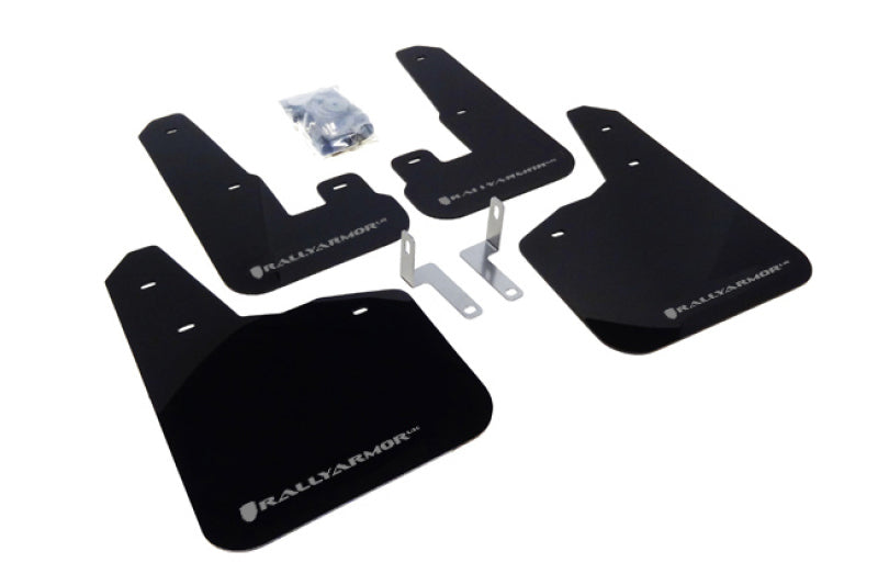 Rally Armor 10-14 Subaru Legacy Black UR Mud Flap w/ Silver Logo - MF14-UR-BLK/SIL