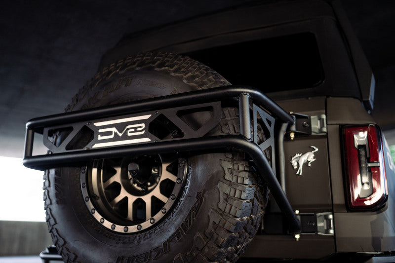 DV8 Offroad 21-23 Ford Bronco Spare Tire Guard &amp; Accessory Mount - TCBR-01