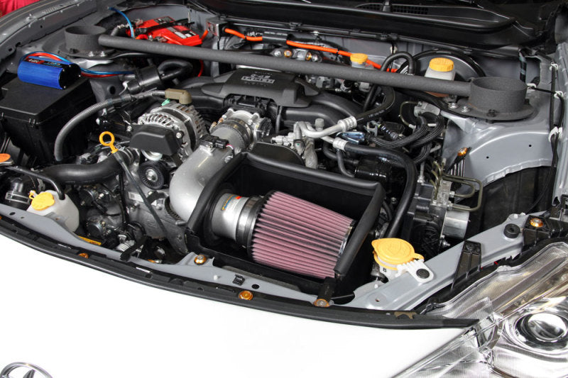 K&amp;N 13 Subaru BRZ 2.0L / 13 Scion FR-S 2.0L Silver 69 Series Typhoon Intake - 69-8619TS