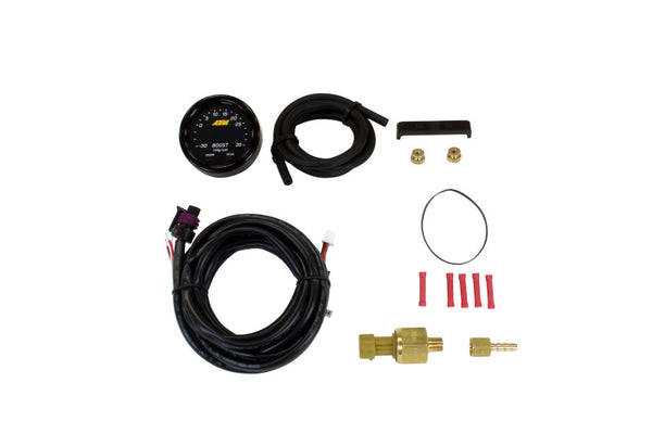 AEM X-Series Boost Pressure -30inHg 35psi Gauge - 30-0306 by AEM - front view