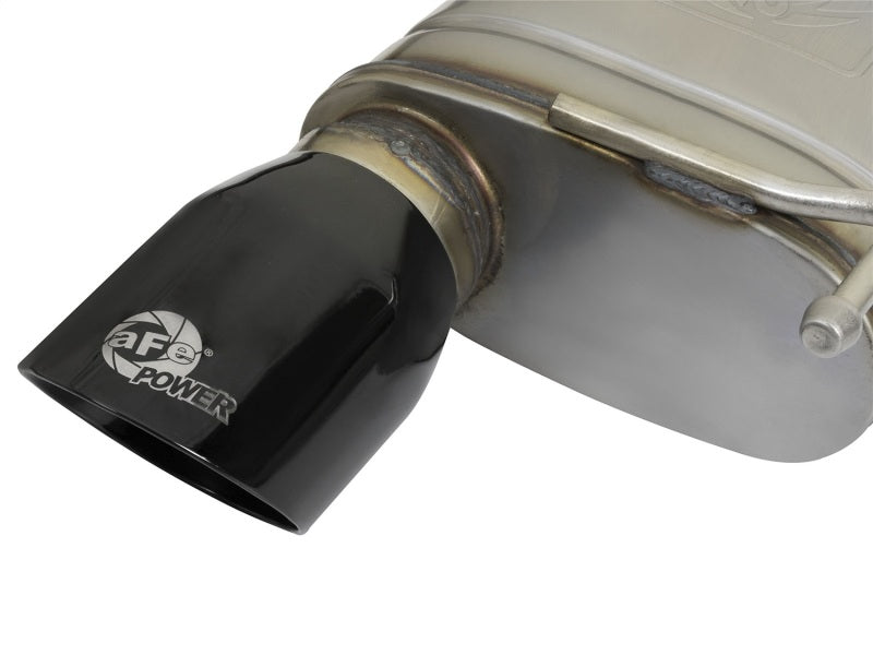 aFe MACHForce XP 2.5in 409 Stainless Axle Back Exhaust w/ Black Tips 15-17 Ford Mustang I4-2.3L (t) - 49-43085-B
