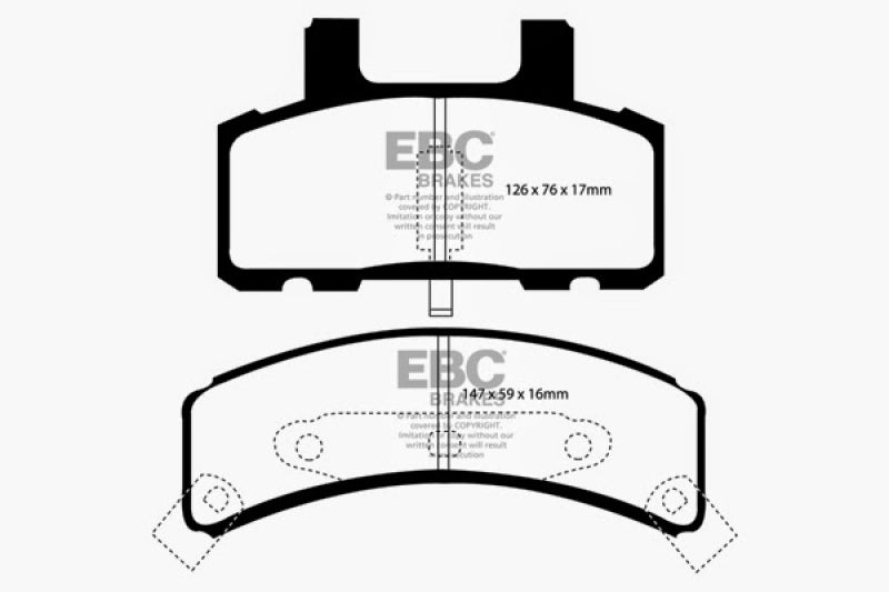 EBC 99-01 Cadillac Escalade 5.7 Greenstuff Front Brake Pads - DP61273