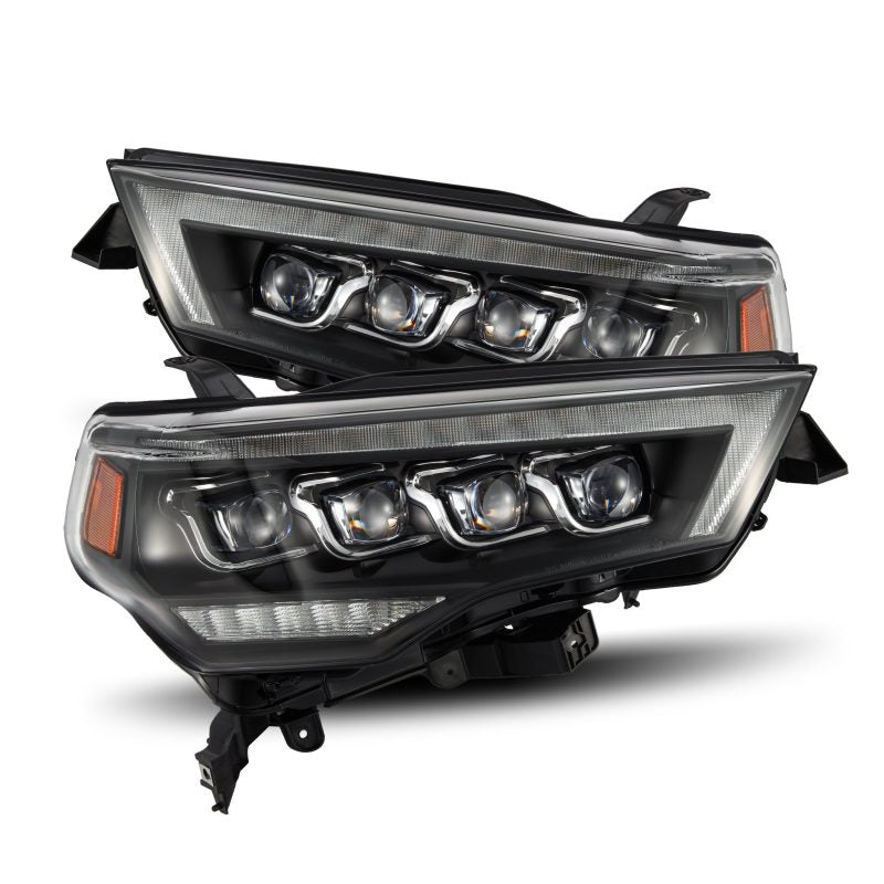 AlphaRex 14-22 Toyota 4Runner (2021 Req. Conv) NOVA LED Proj HL Blk w/Actv Light &amp; Seq. Sig + SB DRL - 880808