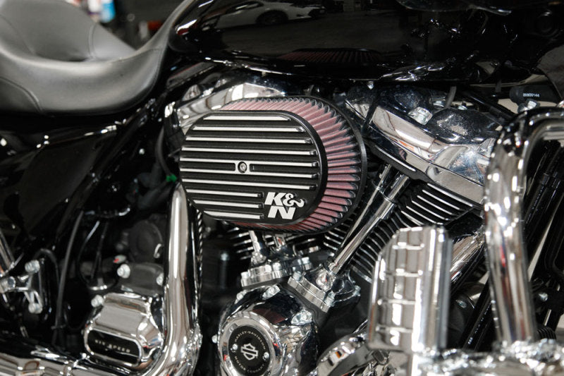 K&N Street Metal Intake System for 12-16 Harley Davidson Road King 103cl Side Draft Touring - RK-3952 for 2008-2016 Harley Da