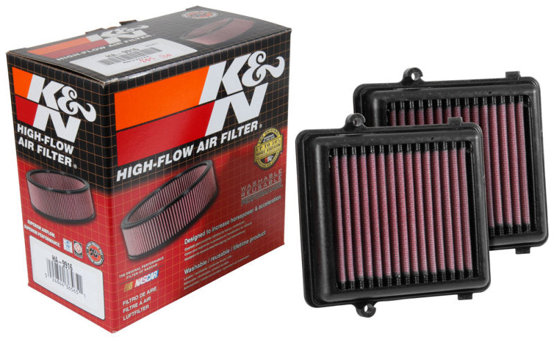K&N 16-17 Honda CRF1000L Africa Twin 998 Replacement Drop In Air Filter (2 Per Box) - HA-9916 for 2016-2019 Honda CRF1000L Af