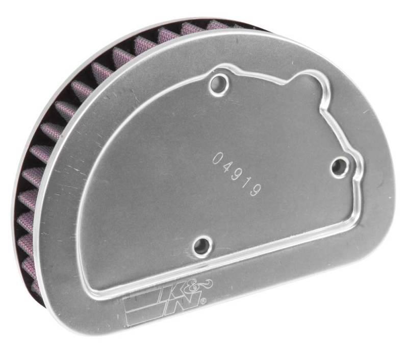 K&N Replacement Unique Air Filter 6.625in L x 4.75in W x 1.625in H with 1 Flange for Harley Davidson - HD-1614