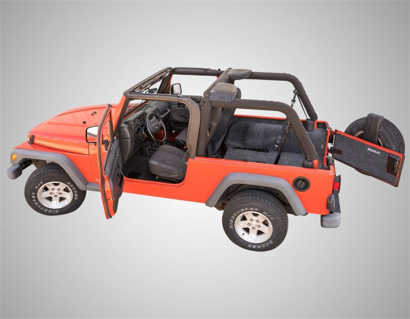 BedRug 03-06 Jeep LJ Unlimited Rear 4pc Cargo Kit (Incl Tailgate &amp; Tub Liner) - BRLJ04R