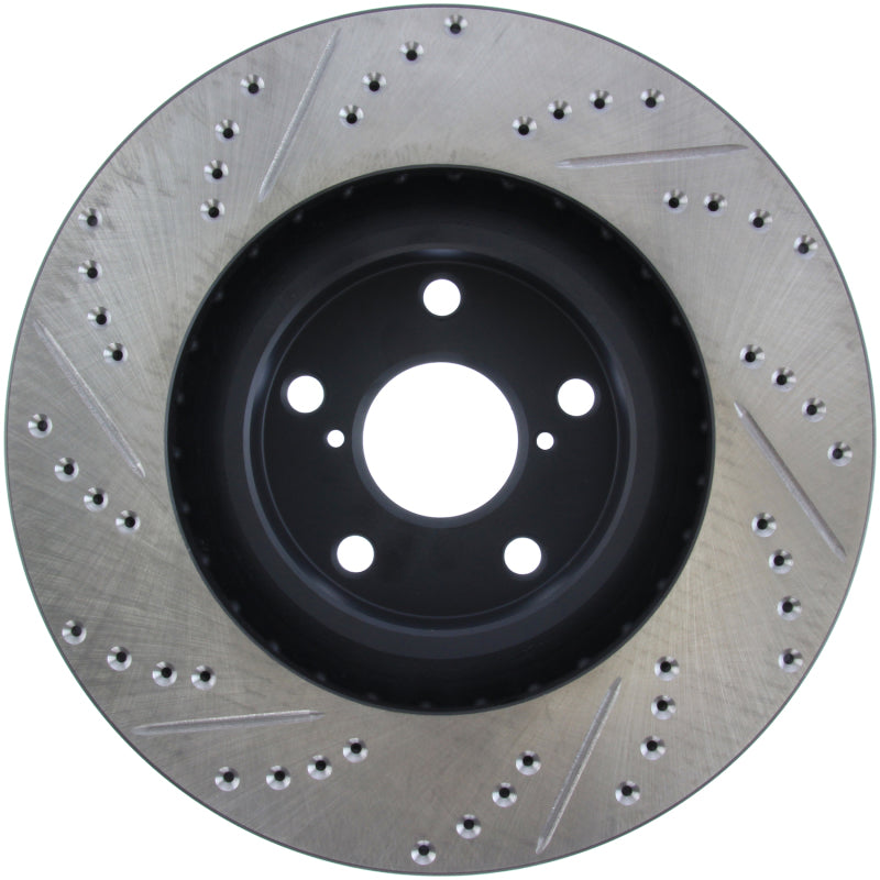 StopTech 5/93-98 Toyota Supra Turbo Left Front Slotted &amp; Drilled Rotor - 127.44103L