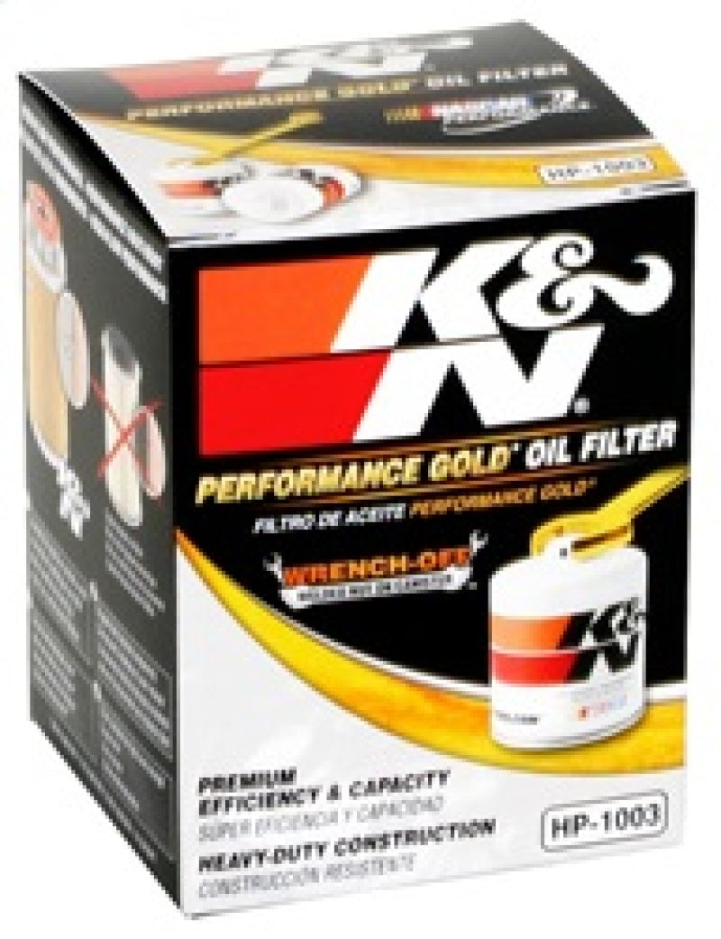K&amp;N 03-09 Scion tC / 00-05 Celica GT/GT-S Performance Gold Oil Filter - HP-1003