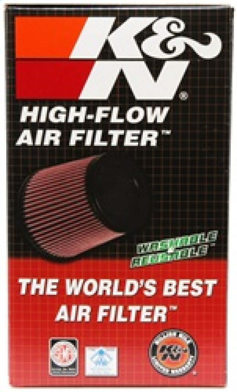 K&N Filter Universal Clamp-On Air Filter 5in Flange / 6-1/2in Base / 4-3/8in Top / 8in Height - RU-2805XD