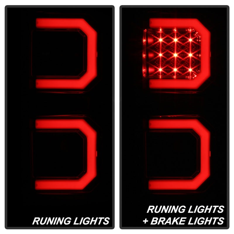 Spyder 07-13 Toyota Tundra V2 Light Bar LED Tail Lights - Smoke ALT-YD-TTU07V2-LB-BSM - 5085443