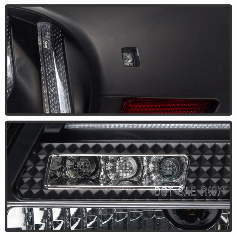 Spyder 07-11 Lexus GS 350 LED Tail Lights Black ALT-YD-LGS06-LED-BK - 5082596